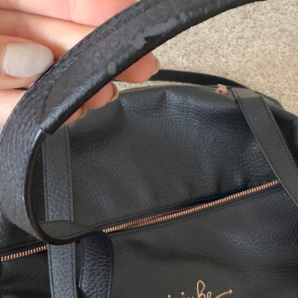 Jujube Wherever Weekender black vegan leather diaper bag - Picture 12 of 16